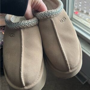 UGG Classic Beige Suede Slippers